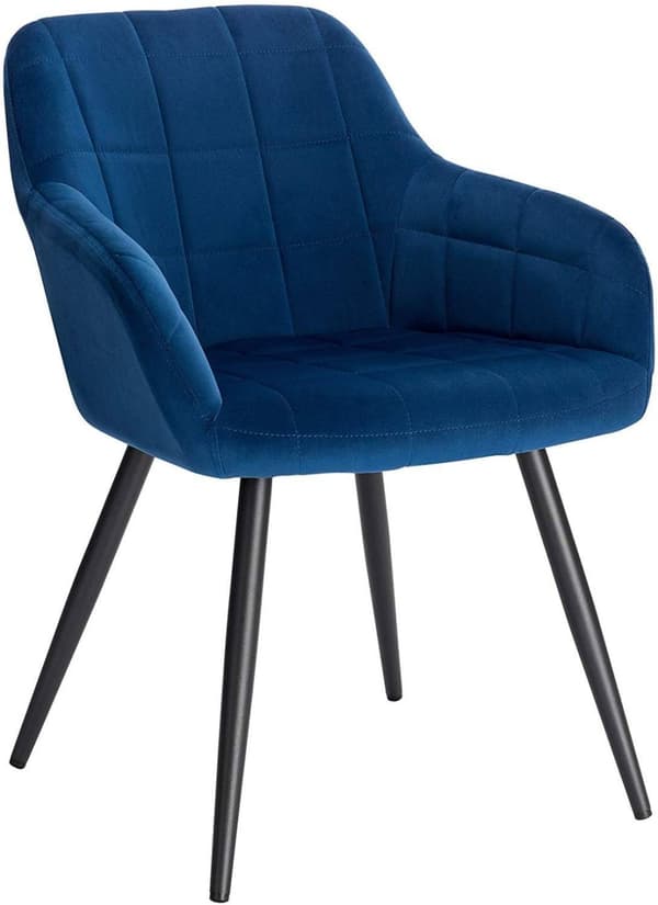 Rootz Velvet Dining Chair - Komfortstol - Snygga sittplatser - Ergonomisk design - Hållbar och stabil - Enkel montering - 49cm x 43cm x 81cm