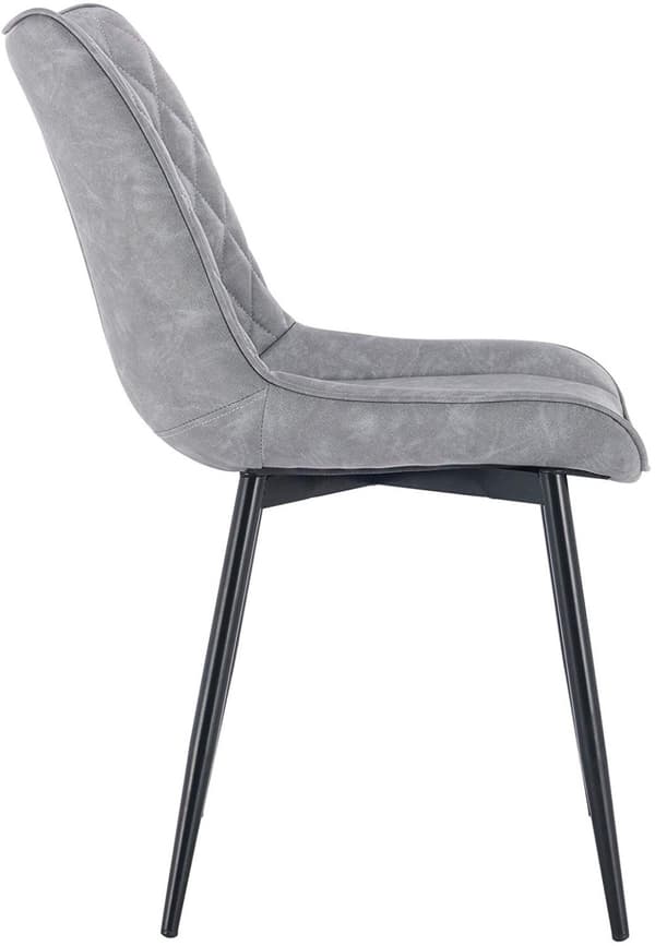 Rootz Modern ruokapöydän tuolisarja - Ergonominen istuin - Nykyaikaiset keittiön tuolit - Mukavat, kestävät, helppo puhdistaa - Keinonahkaa ja metalli