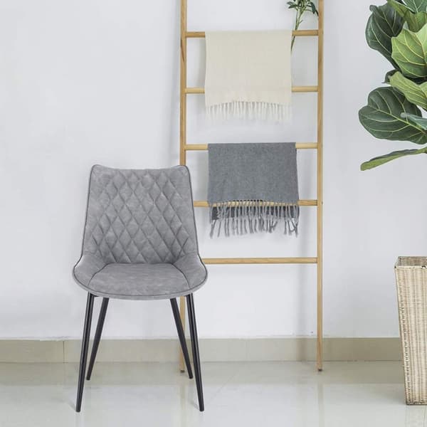 Rootz Modern ruokapöydän tuolisarja - Ergonominen istuin - Nykyaikaiset keittiön tuolit - Mukavat, kestävät, helppo puhdistaa - Keinonahkaa ja metalli