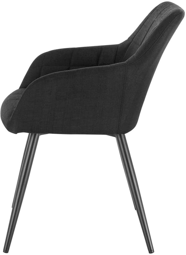 Rootz Modern Dining Chair - Ergonomisk stol - Snygga sittplatser - Bekväm design - Slitstarkt linnematerial - Anti-Slip - 49cm x 43cm x 81cm