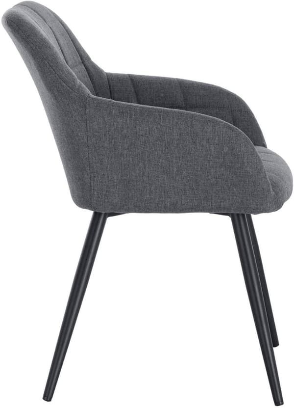 Rootz 4 ruokapöydän tuolin setti - Keittiötuolit - Modernit istuimet - Ergonominen muotoilu - Hengittävä liinavaatteet - Lattian suojaus - 49 cm x 43