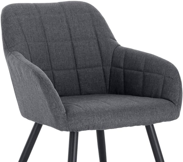 Rootz 4 ruokapöydän tuolin setti - Keittiötuolit - Modernit istuimet - Ergonominen muotoilu - Hengittävä liinavaatteet - Lattian suojaus - 49 cm x 43