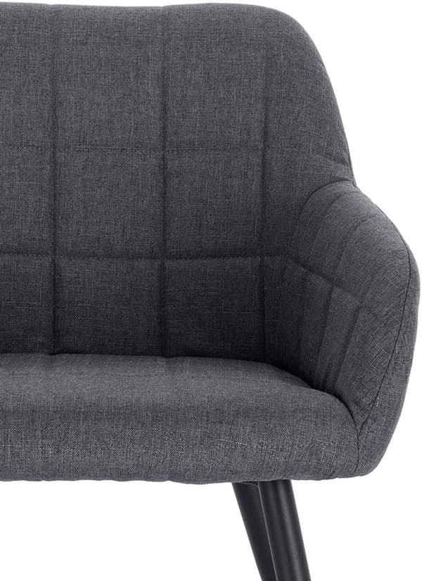 Rootz 4 ruokapöydän tuolin setti - Keittiötuolit - Modernit istuimet - Ergonominen muotoilu - Hengittävä liinavaatteet - Lattian suojaus - 49 cm x 43