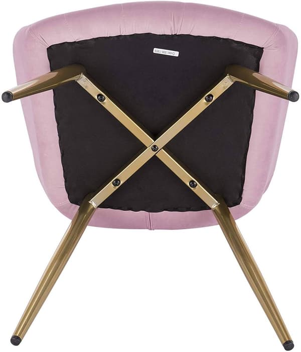 Rootz Velvet Dining Chair - Bekväm stol - Snygga sittplatser - Ergonomisk design, hållbar konstruktion, Golvskydd - 43cm x 55cm x 81cm