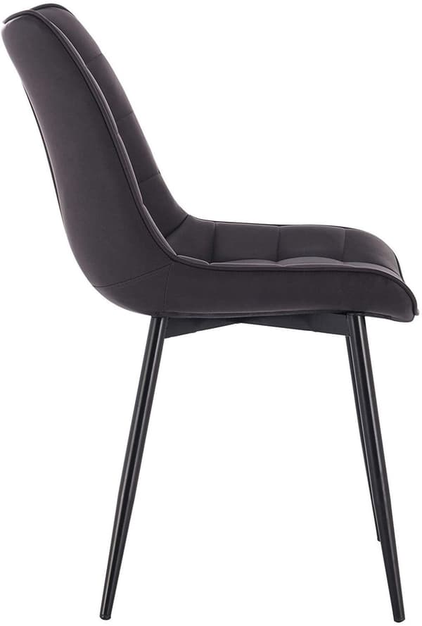 Rootz Set med 2 matstolar - Köksstolar - Moderna sittplatser - Bekvämt konstläder - Hållbara metallben - Mångsidig stil - 46 x 40,5 cm sits