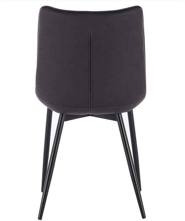 Rootz Set med 2 matstolar - Köksstolar - Moderna sittplatser - Bekvämt konstläder - Hållbara metallben - Mångsidig stil - 46 x 40,5 cm sits