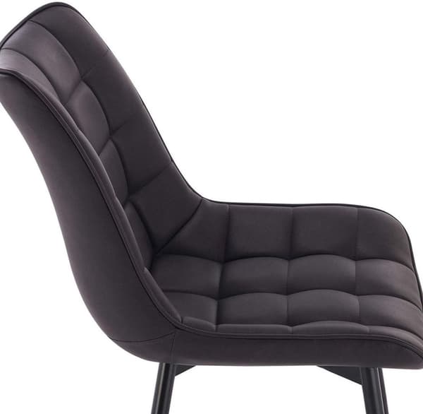 Rootz Set med 2 matstolar - Köksstolar - Moderna sittplatser - Bekvämt konstläder - Hållbara metallben - Mångsidig stil - 46 x 40,5 cm sits