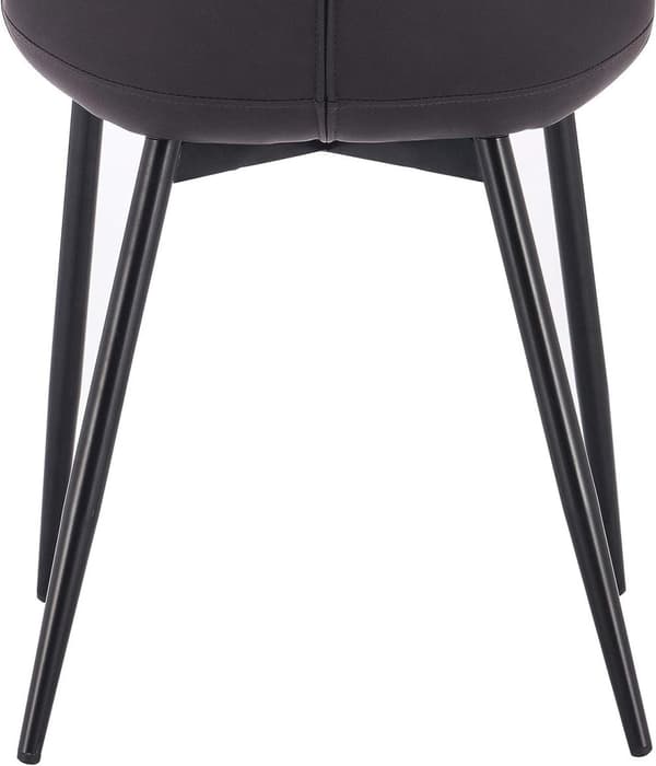 Rootz Set med 2 matstolar - Köksstolar - Moderna sittplatser - Bekvämt konstläder - Hållbara metallben - Mångsidig stil - 46 x 40,5 cm sits