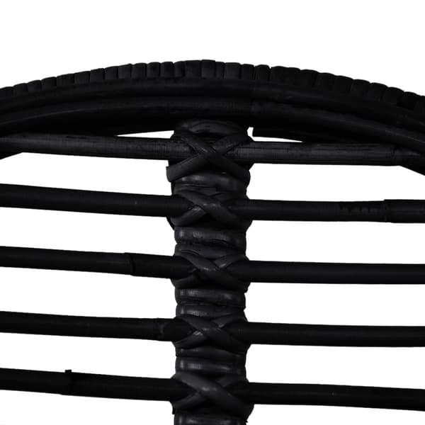 vidaXL spisebordsstole 2 stk. naturligt rattan sort - Spisebordsstole