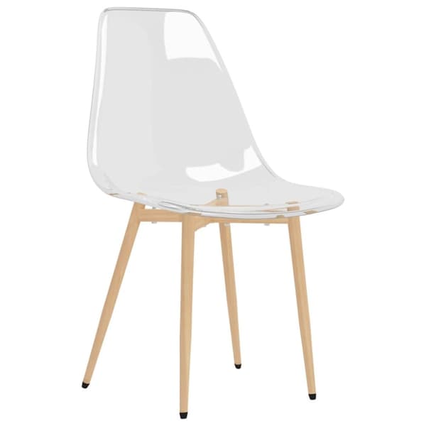 vidaXL spisebordsstole 2 stk. PET transparent -  Spisebordsstole