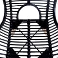 Miniatyrbillede 5 af 8: vidaXL spisebordsstole 4 stk. naturligt rattan sort -  Spisebordsstole