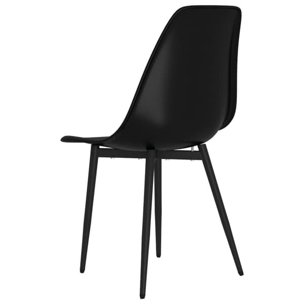 vidaXL spisebordsstole 6 stk. PP sort -  Spisebordsstole