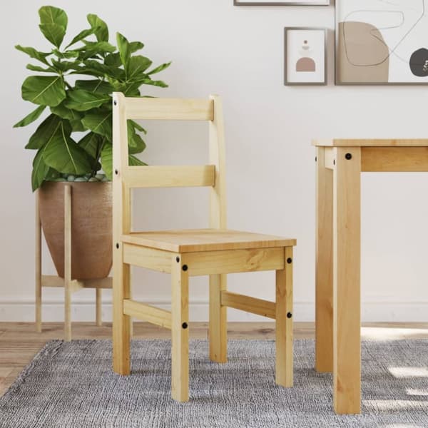 vidaXL spisebordsstole 2 stk. Panama 40x46x90 cm massivt fyrretræ -  Spisebordsstole
