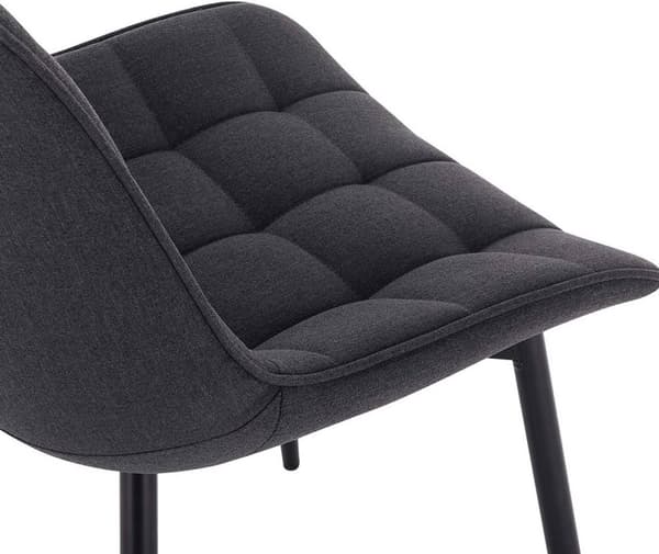 Rootz 4 ruokapöydän tuolin setti - Modernit keittiön tuolit - Mukavat istuimet - Kestävä ja ergonominen muotoilu - Lattian suojaus - Pellava & metalli