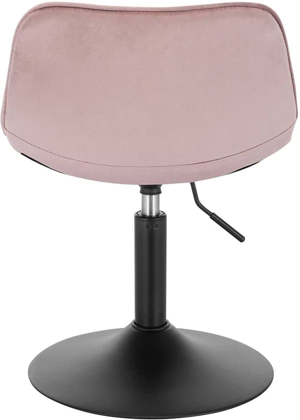 Rootz Velvet metallibaarijakkara - Työpöytäjakkara - Säädettävä baarituoli - Kestävä, mukava, ergonominen - 35 cm x 42,5 cm, korkeus 60,5 cm - 72 cm