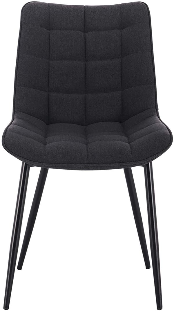 Rootz moderna matstolar i linne - metallben - bekväma sittplatser - hållbara och robusta - mångsidig design - 85,5 cm x 46 cm x 40,5 cm