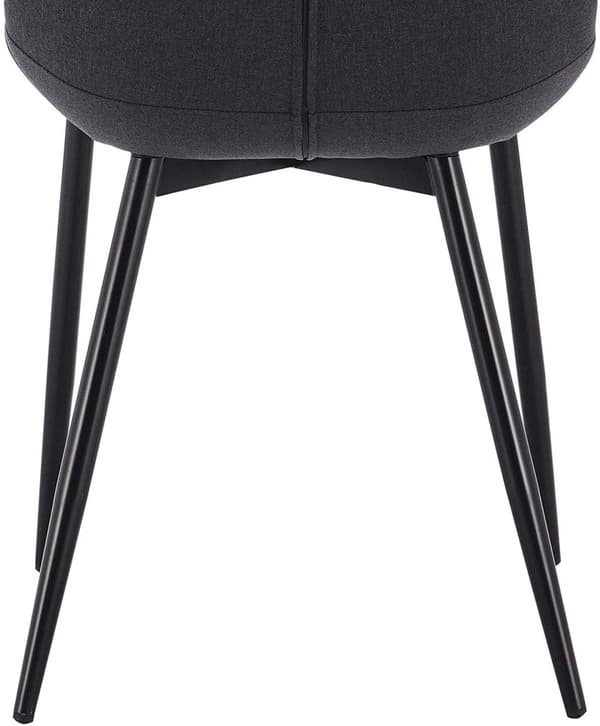 Rootz moderna matstolar i linne - metallben - bekväma sittplatser - hållbara och robusta - mångsidig design - 85,5 cm x 46 cm x 40,5 cm