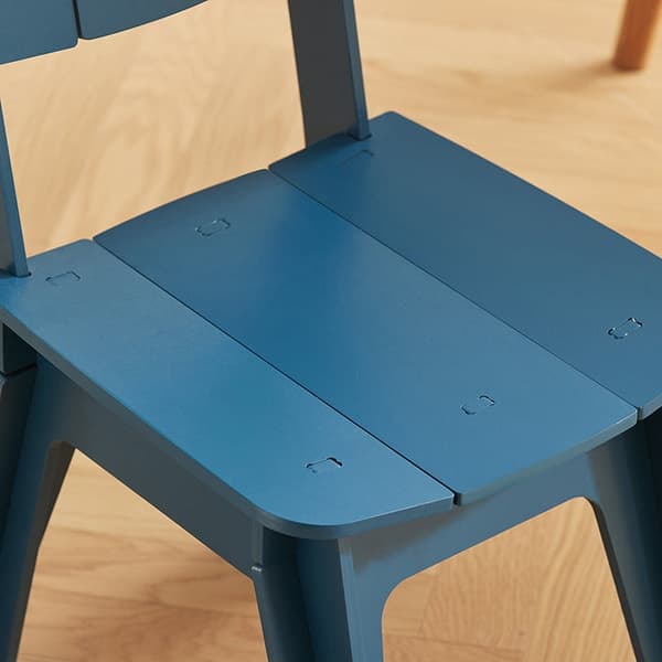 Puinen Rootz-tuoli - Keittiötuoli - Työtuoli - Tenon-liitosrakenne - Naarmuuntumattomat lattiasuojat - Helppo koota - 44,5 cm x 86 cm x 61 cm