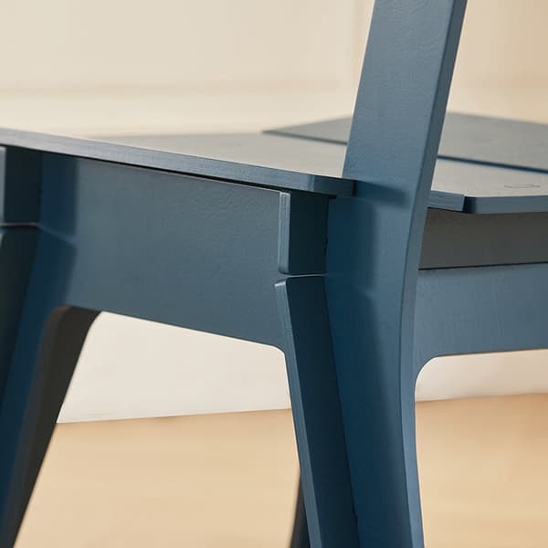 Puinen Rootz-tuoli - Keittiötuoli - Työtuoli - Tenon-liitosrakenne - Naarmuuntumattomat lattiasuojat - Helppo koota - 44,5 cm x 86 cm x 61 cm