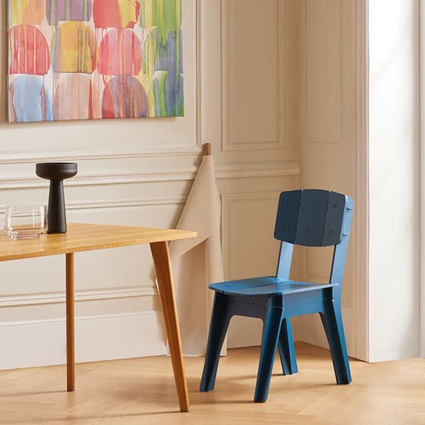 Puinen Rootz-tuoli - Keittiötuoli - Työtuoli - Tenon-liitosrakenne - Naarmuuntumattomat lattiasuojat - Helppo koota - 44,5 cm x 86 cm x 61 cm