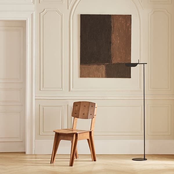 Rootz matstol i trä - Köksstol - Kontorsstol - Enkel montering - Reptålig - Miljövänlig - 44,5 cm x 86 cm x 61 cm - Brun