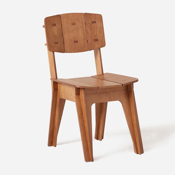 Rootz matstol i trä - Köksstol - Kontorsstol - Enkel montering - Reptålig - Miljövänlig - 44,5 cm x 86 cm x 61 cm - Brun