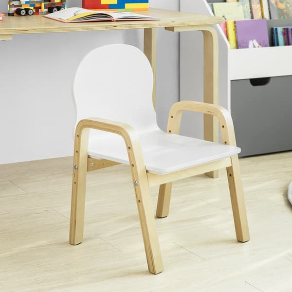 Rootz sæt med 2 justerbare børnestole - Børnesæder - Højdejusterbare stole - Robust krydsfinerkonstruktion - Komfortable armlæn og ryglæn - 40 cm x 53