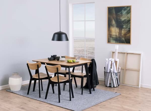 2 x  Roxby spisestuestol natur.