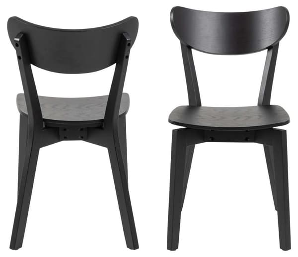 2 x Roxby spisestuestoler svart.