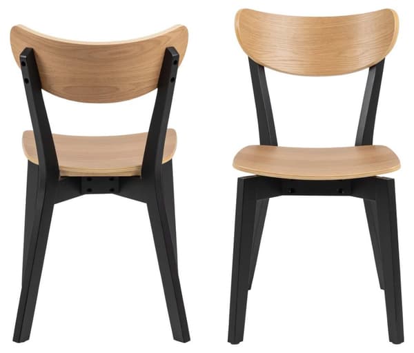 2 x Roxby spisestuestoler natur.