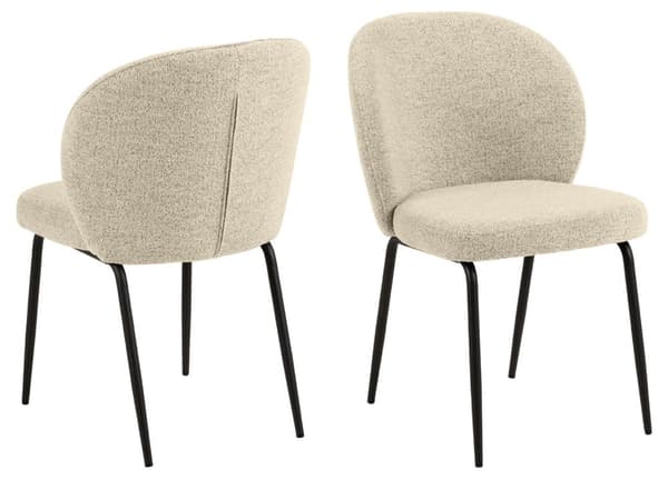 2 x Patricia matstol beige.