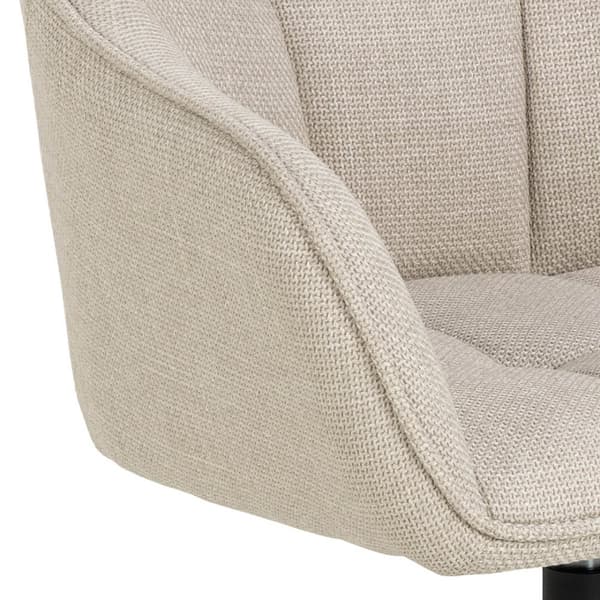 Brenda spisestuestol med armlæn, drejefunktion, beige.