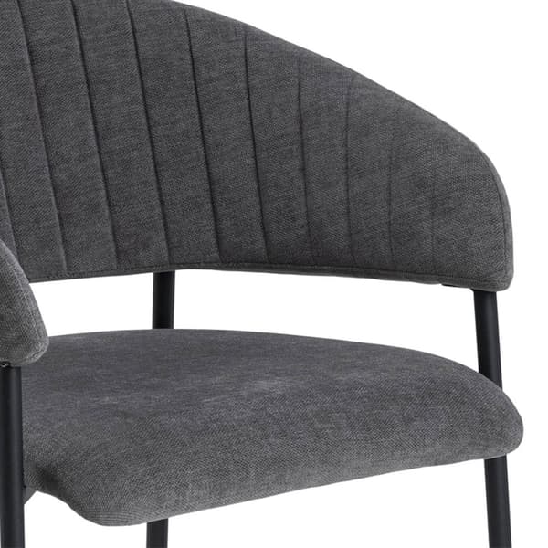 2 x Ann spisestuestoler med armlener grå.