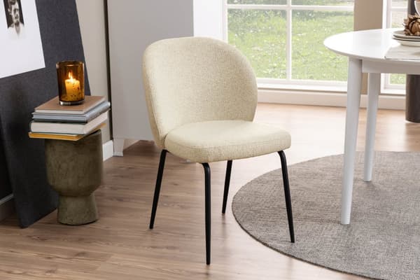 2 x Patricia spisestuestoler beige.