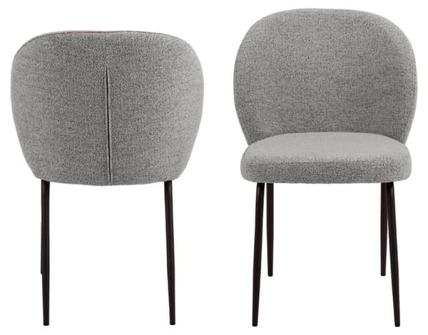 2 x Patricia spisestuestoler grå.