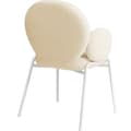 Miniatyrbillede 7 af 11: Stol Scandi polstret, Bouclé-stof - creme,Sæt med 6 stk.