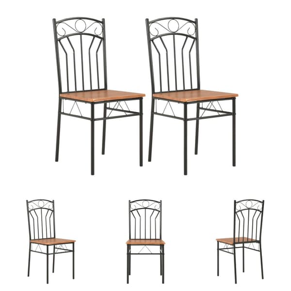 The Living Store spisebordsstole 2 stk. MDF brun - Spisebordsstole