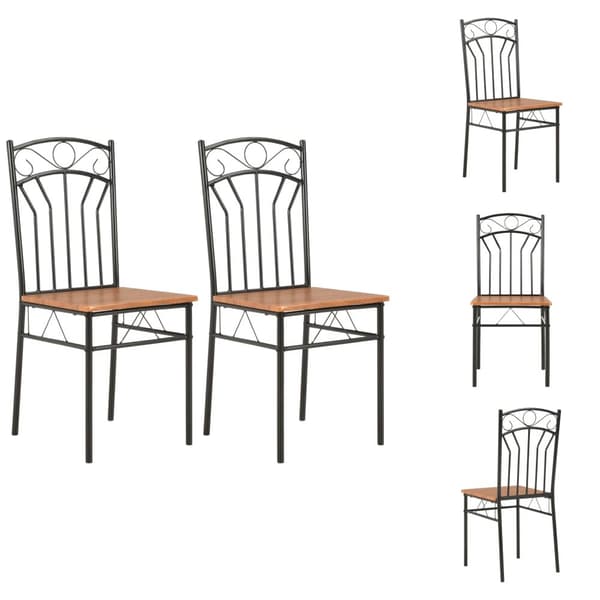 Matstolar & Köksstolar - Living Matstolar 2 st brun MDF