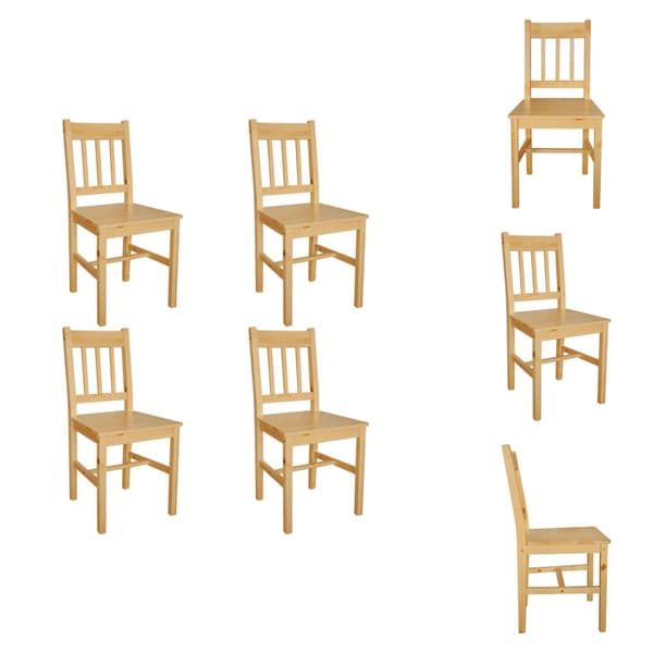 Spisebordsstole - Living spisebordsstole 4 stk. fyrretræ