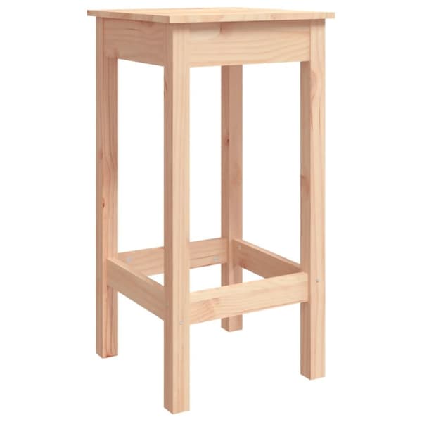 Keittiön & ruokapöydän tuolit - Living Baarituolit 2 kpl 40x40x78 cm täysi mänty