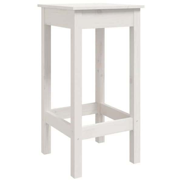 Baarituolit 2 kpl valkoinen 40x40x78 cm täysi mänty - Baarituoli - Baarituolit - Home & Living