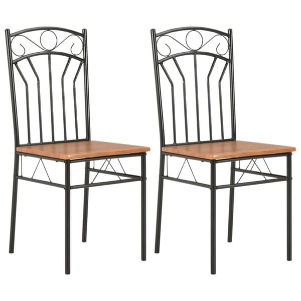 Spisebordsstole 2 stk. MDF brun - Spisebordsstol - Spisebordsstole - Home & Living
