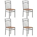 Pikkukuva 2 / 10: Ruokapöydän tuolit 4 kpl ruskea MDF - Ruokatuoli - Ruokatuolit - Home & Living