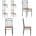 Pikkukuva 1 / 10: Ruokapöydän tuolit 4 kpl ruskea MDF - Ruokatuoli - Ruokatuolit - Home & Living