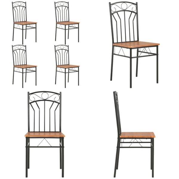 Ruokapöydän tuolit 4 kpl ruskea MDF - Ruokatuoli - Ruokatuolit - Home & Living