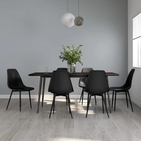 Spisebordsstole 6 stk. PP sort - Spisebordsstol - Spisebordsstole - Home & Living