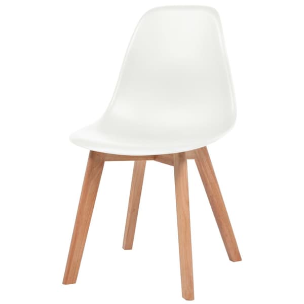 spisebordsstole 6 stk. plastik hvid