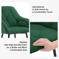Miniatyrbild 6 av 9: Rootz Velvet Dining Chair - Elegant stol - Bekväm sittplats - Lyxig känsla - Robust konstruktion - Ergonomisk design - 56cm x 83,5cm x 53cm