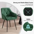 Miniatyrbild 7 av 9: Rootz Velvet Dining Chair - Elegant stol - Bekväm sittplats - Lyxig känsla - Robust konstruktion - Ergonomisk design - 56cm x 83,5cm x 53cm