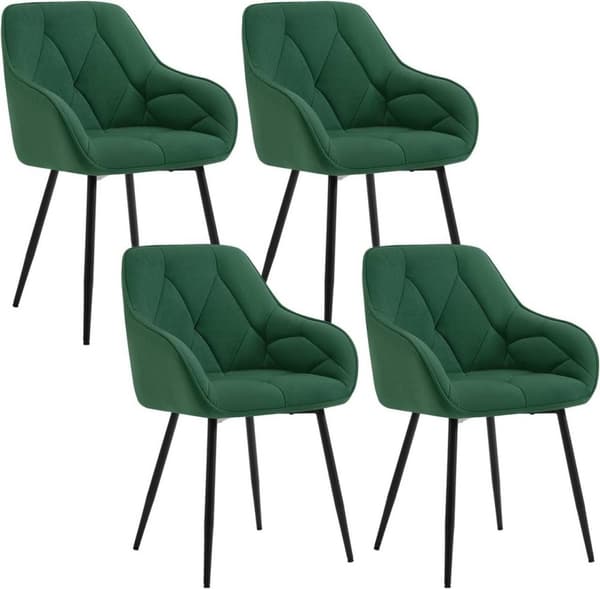 Rootz Velvet -ruokailutuoli - Tyylikäs tuoli - Mukava istuvuus - Pehmeä, kestävä, ergonominen muotoilu - Metallirunko - 56 cm x 83,5 cm x 53 cm